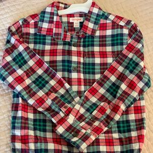EUC Red and Green Boy’s button down
